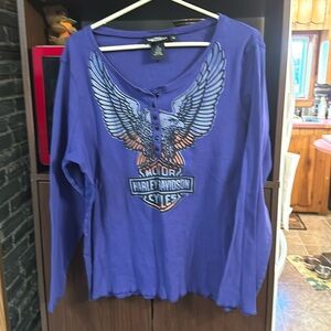 Harley-Davidson Purple Long Sleeve Tee